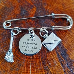Harry Potter Charm Pin. Oversized Safety Pin. New